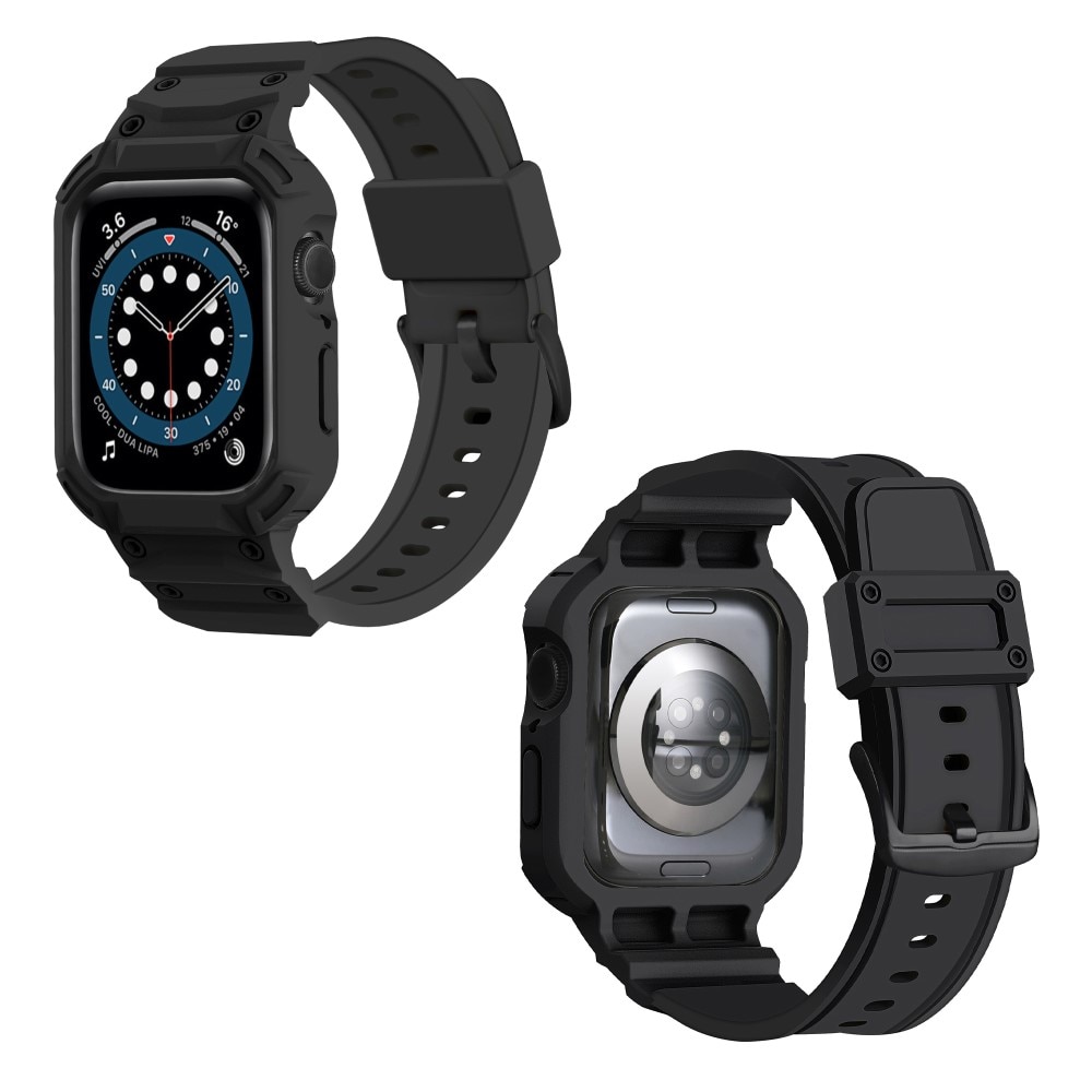 Bracelet avec coque Aventure Apple Watch Series 10 46mm, noir