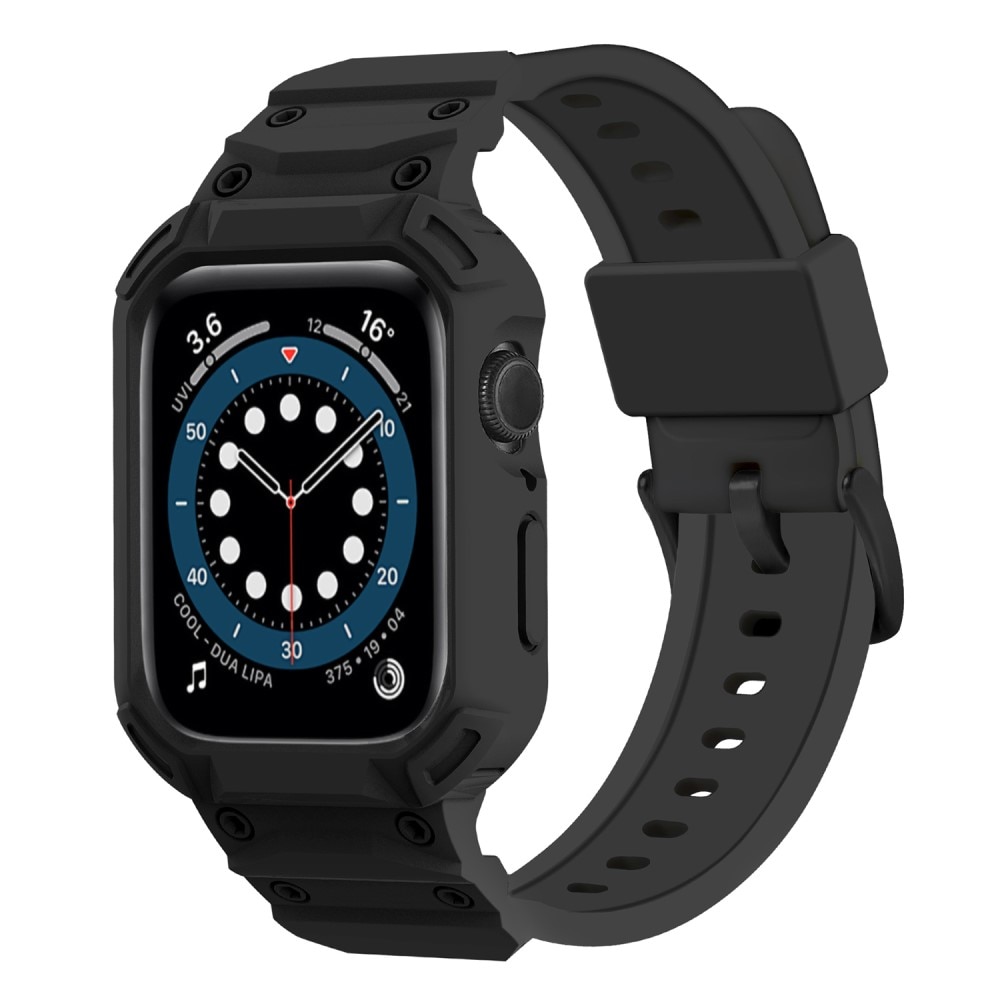 Bracelet avec coque Aventure Apple Watch Series 10 46mm, noir