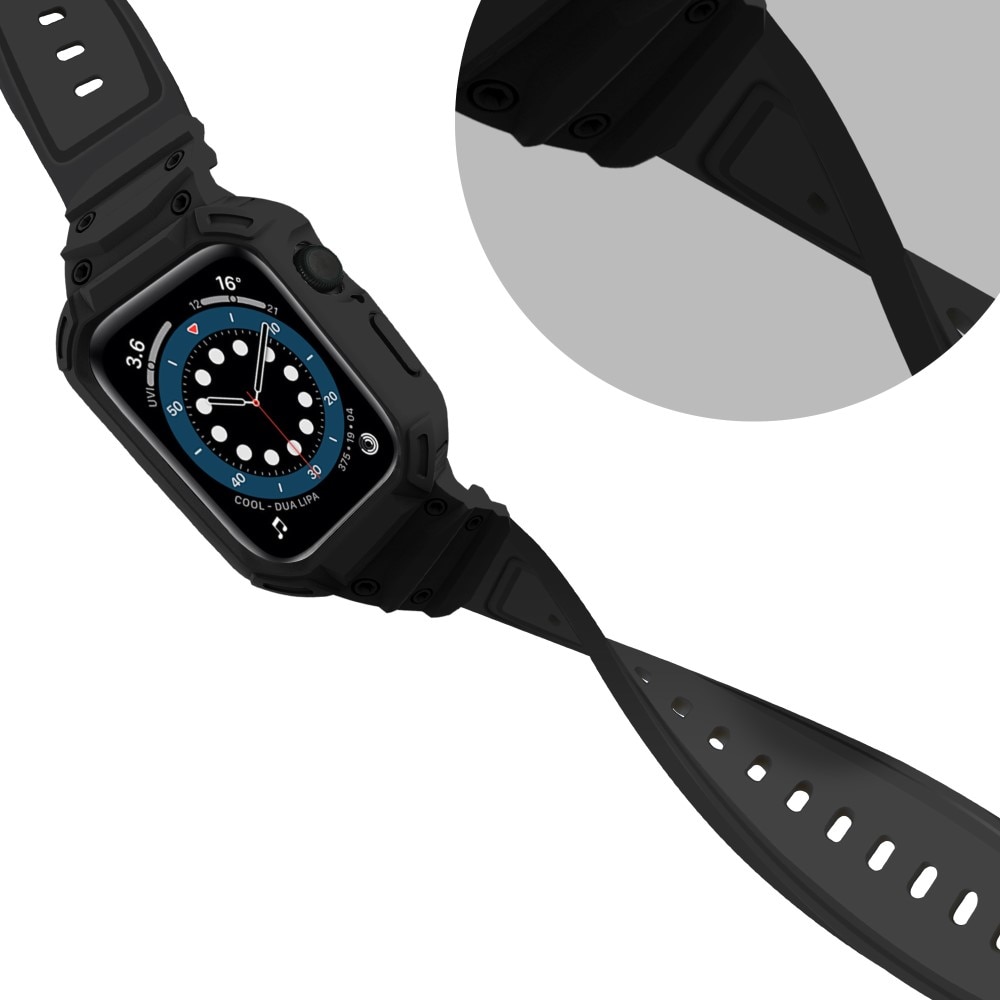 Bracelet avec coque Aventure Apple Watch Series 10 46mm, noir