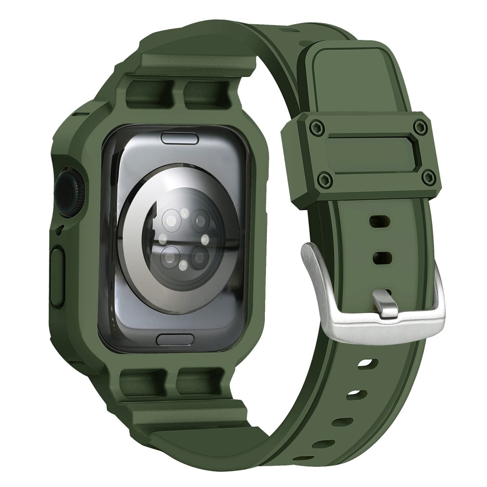 Bracelet avec coque Aventure Apple Watch Series 10 46mm, vert foncé