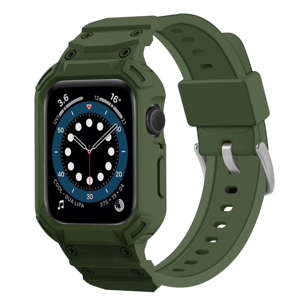 Bracelet avec coque Aventure Apple Watch Series 10 46mm, vert foncé