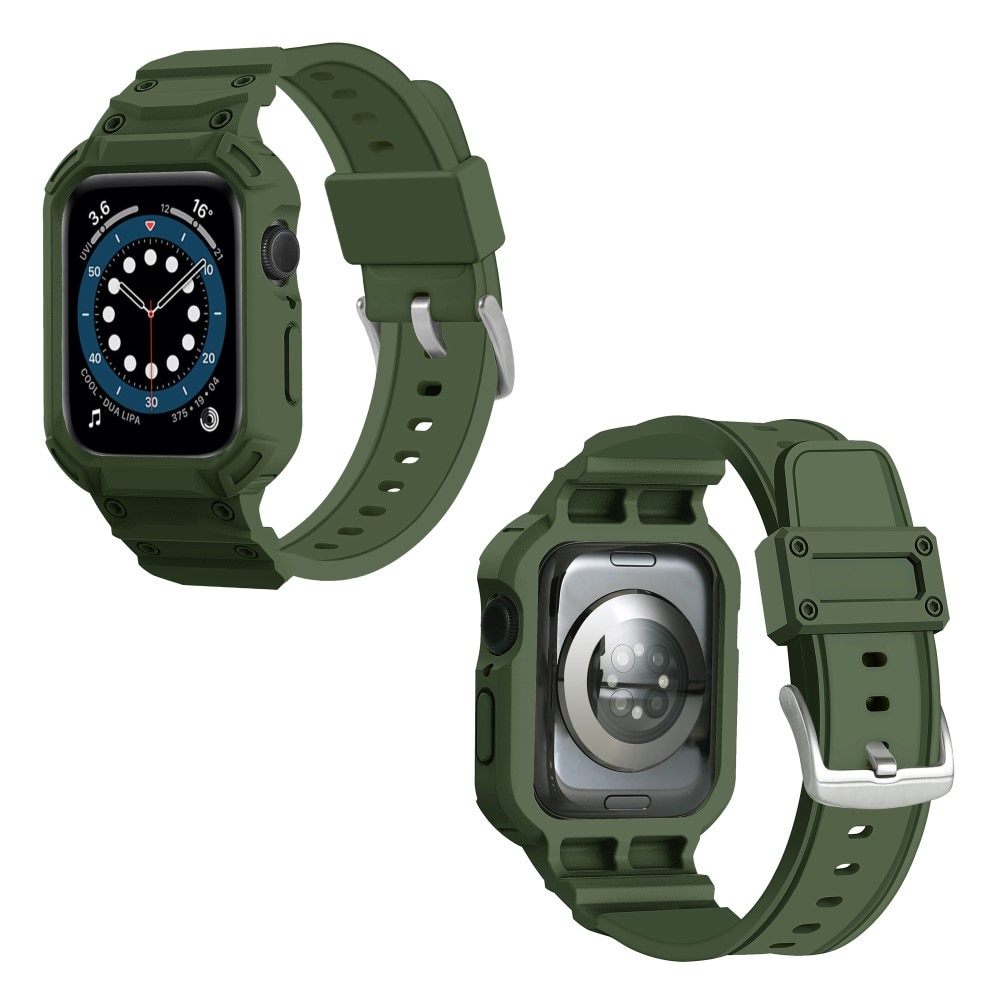 Bracelet avec coque Aventure Apple Watch Series 10 46mm, vert foncé