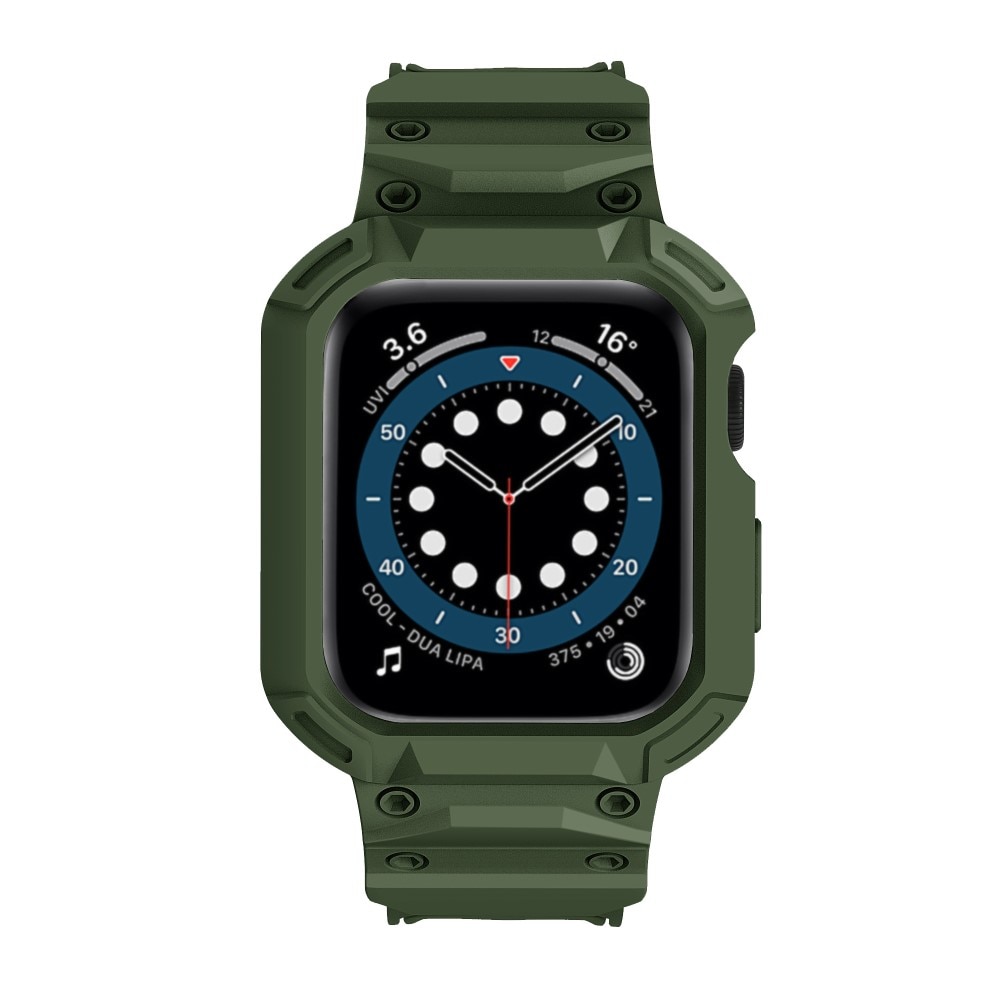 Bracelet avec coque Aventure Apple Watch Series 10 46mm, vert foncé