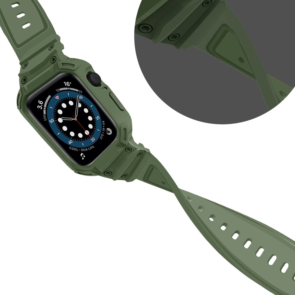 Bracelet avec coque Aventure Apple Watch Series 10 46mm, vert foncé