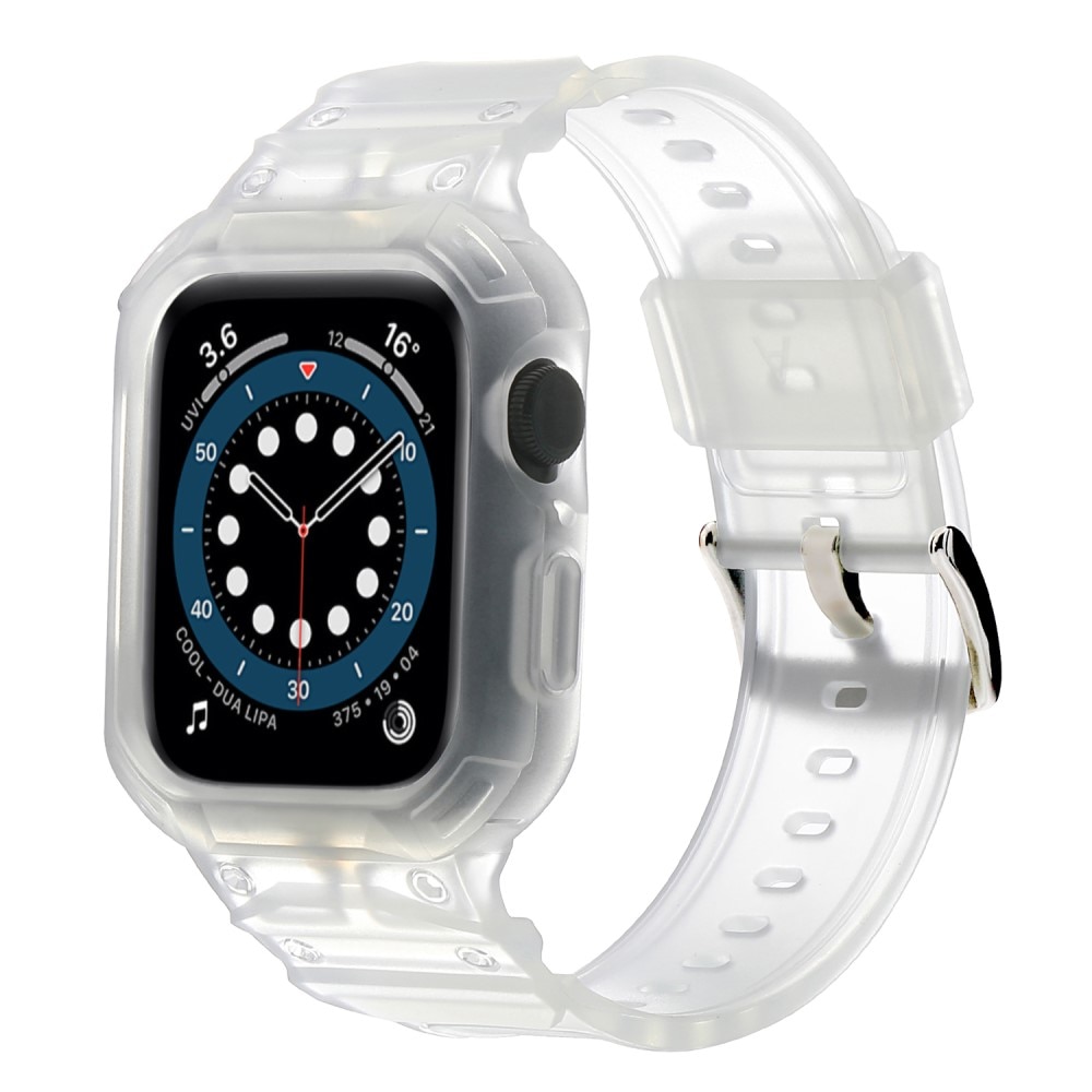 Bracelet avec coque Aventure Apple Watch Series 10 46mm, transparent