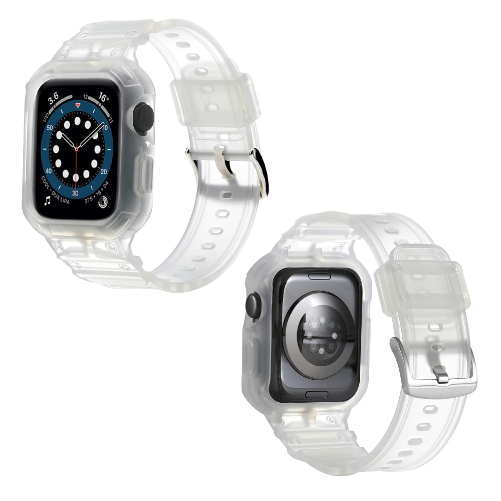 Bracelet avec coque Aventure Apple Watch Series 10 46mm, transparent