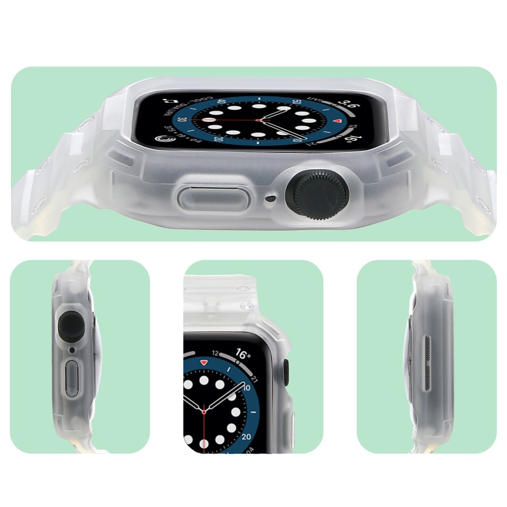 Bracelet avec coque Aventure Apple Watch Series 10 46mm, transparent