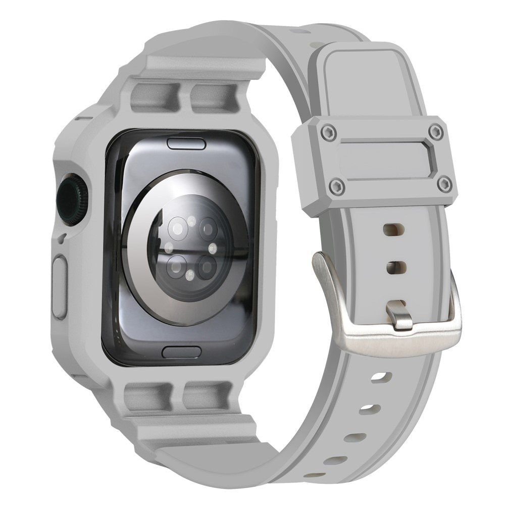 Bracelet avec coque Aventure Apple Watch Series 10 46mm, gris