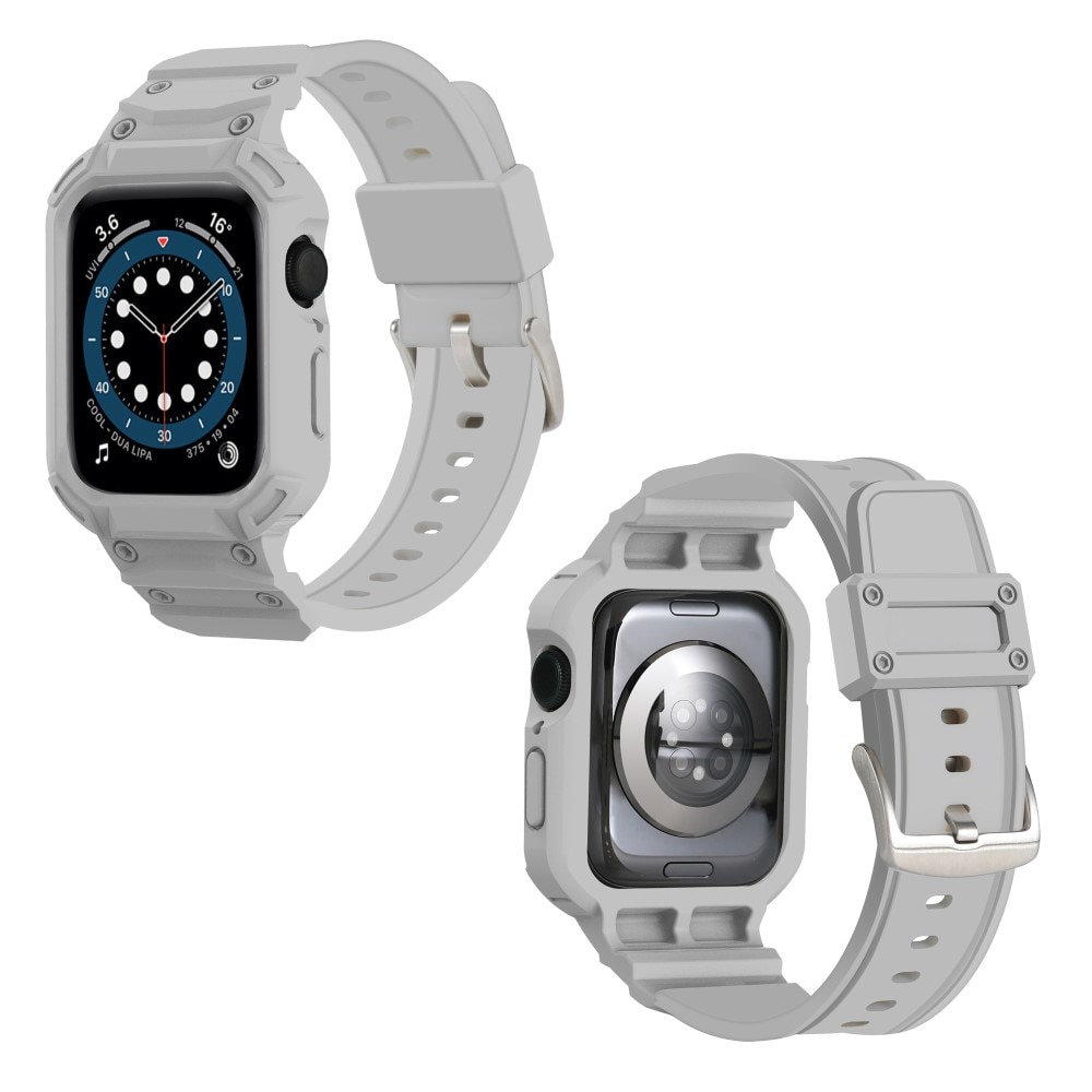 Bracelet avec coque Aventure Apple Watch Series 10 46mm, gris