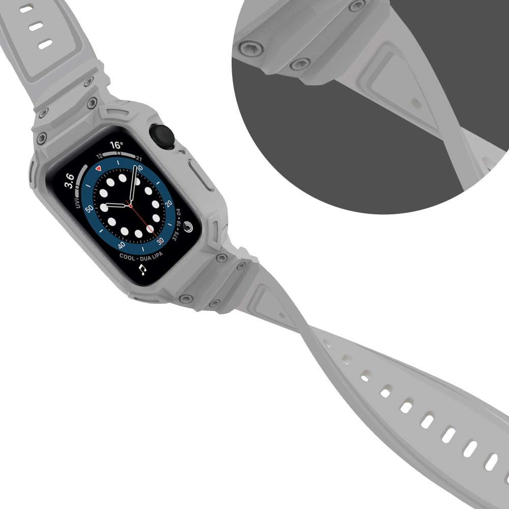 Bracelet avec coque Aventure Apple Watch Series 10 46mm, gris