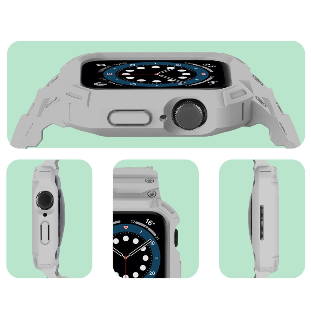 Bracelet avec coque Aventure Apple Watch Series 10 46mm, gris