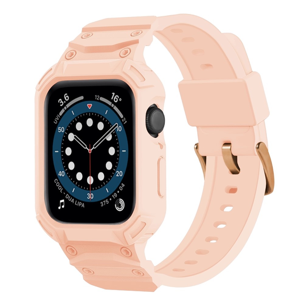 Bracelet avec coque Aventure Apple Watch Series 10 42mm, rose