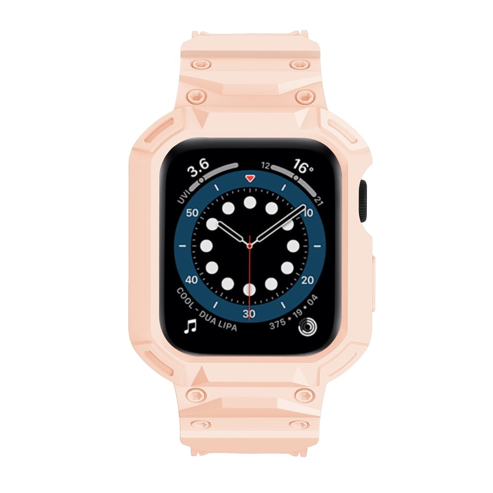 Bracelet avec coque Aventure Apple Watch Series 10 42mm, rose