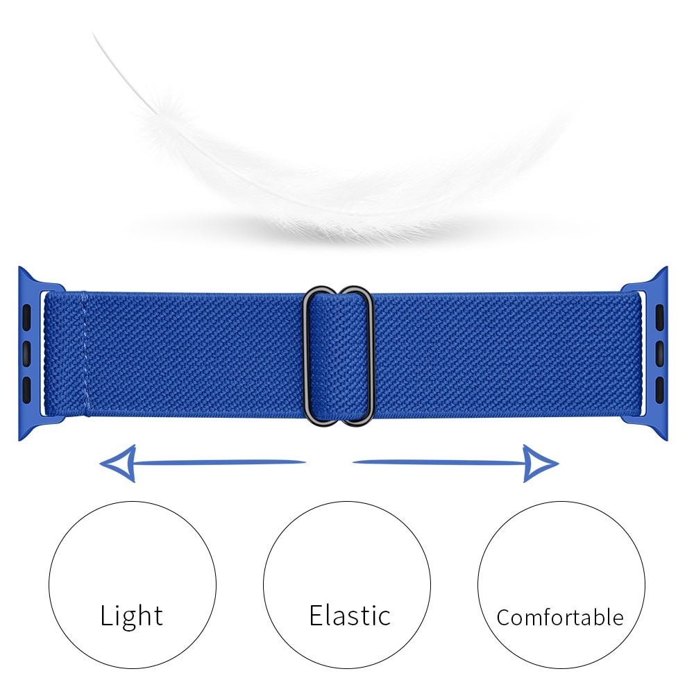 Bracelet extensible en nylon Apple Watch Ultra 2 49mm, bleu