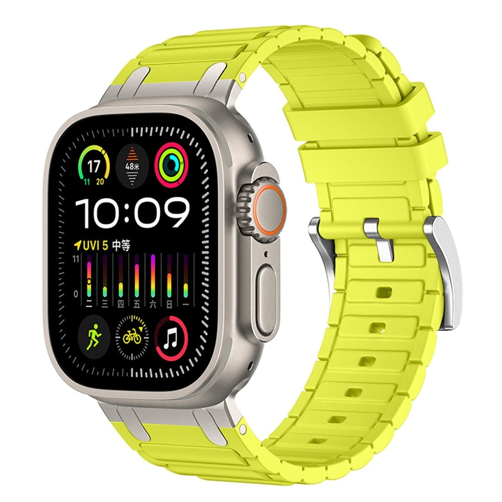 Tough Silicone Strap Apple Watch SE 44mm, Jaune