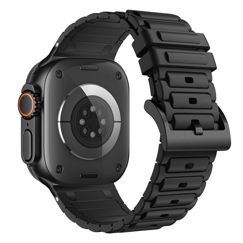 Tough Silicone Strap Apple Watch SE 44mm, Noir