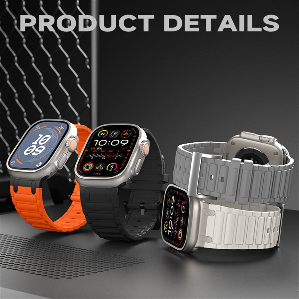 Tough Silicone Strap Apple Watch SE 44mm, Noir