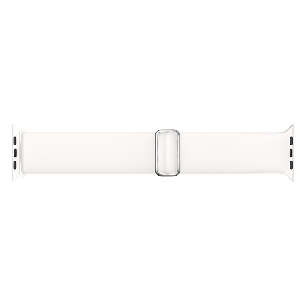 Bracelet extensible en silicone Apple Watch 44mm, blanc