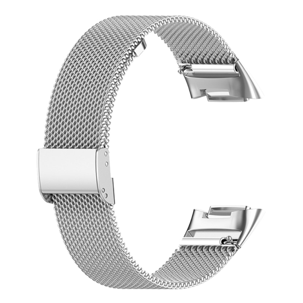 Bracelet acier Fitbit Charge 6 (noir/argent) 
