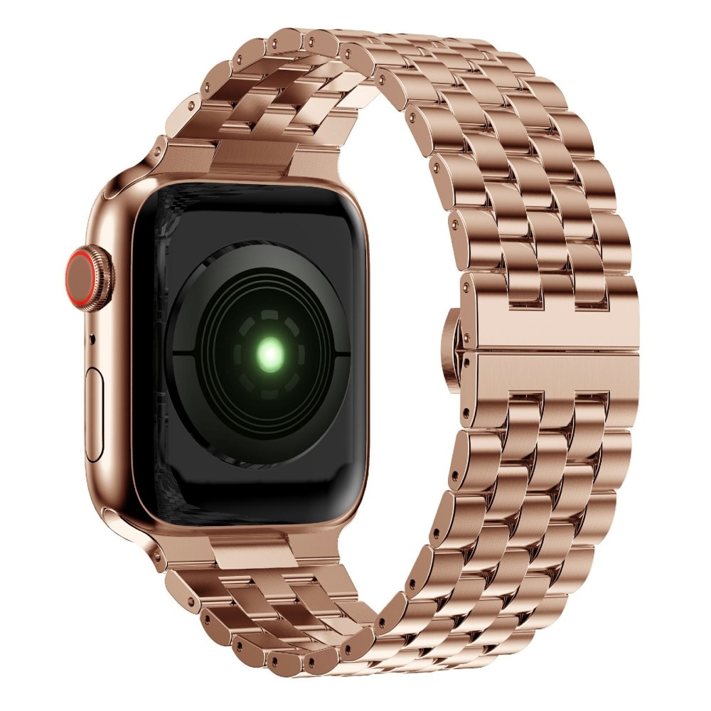 Bracelet en métal Business Apple Watch 45mm Series 7, or rose