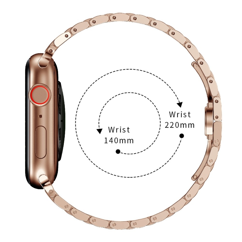 Bracelet en métal Business Apple Watch Ultra 2 49mm, or rose