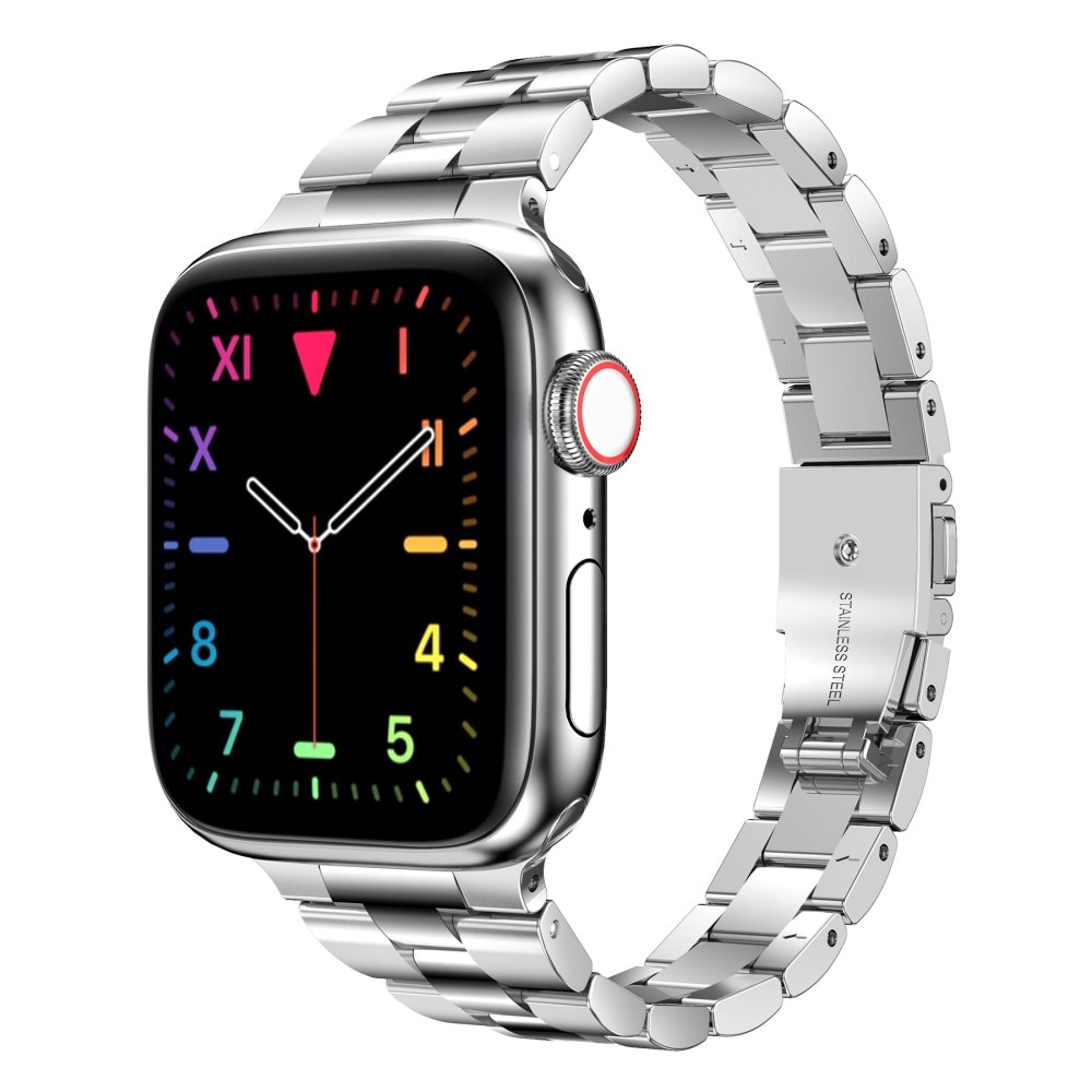 Bracelet en métal fin Apple Watch 45mm Series 8 Argent