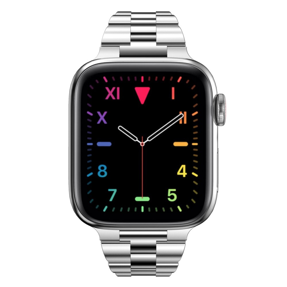 Bracelet en métal fin Apple Watch 45mm Series 8 Argent