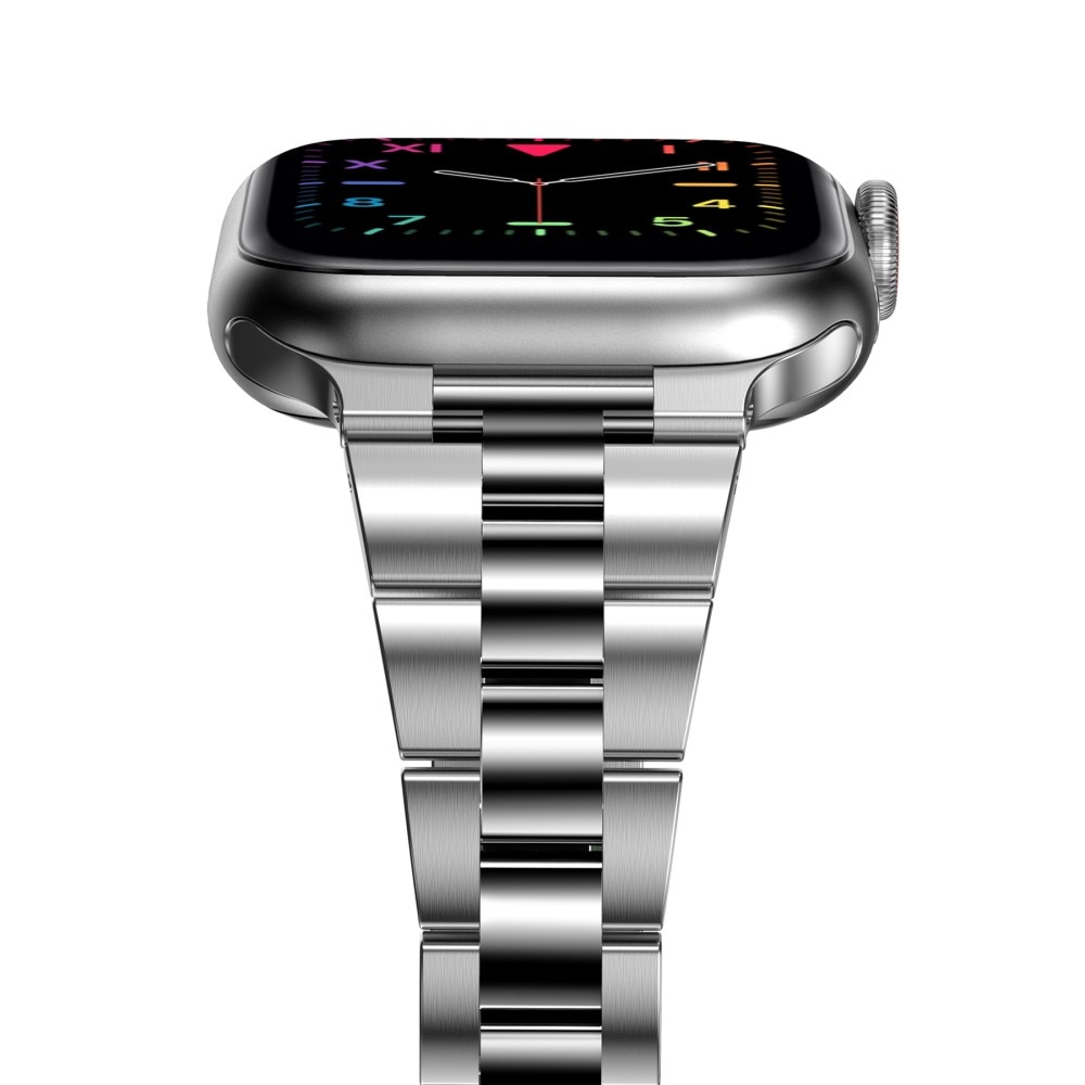 Bracelet en métal fin Apple Watch 45mm Series 8 Argent