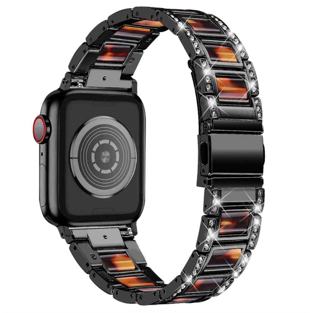 Bracelet Diamant Apple Watch SE 44mm, Black Coffee