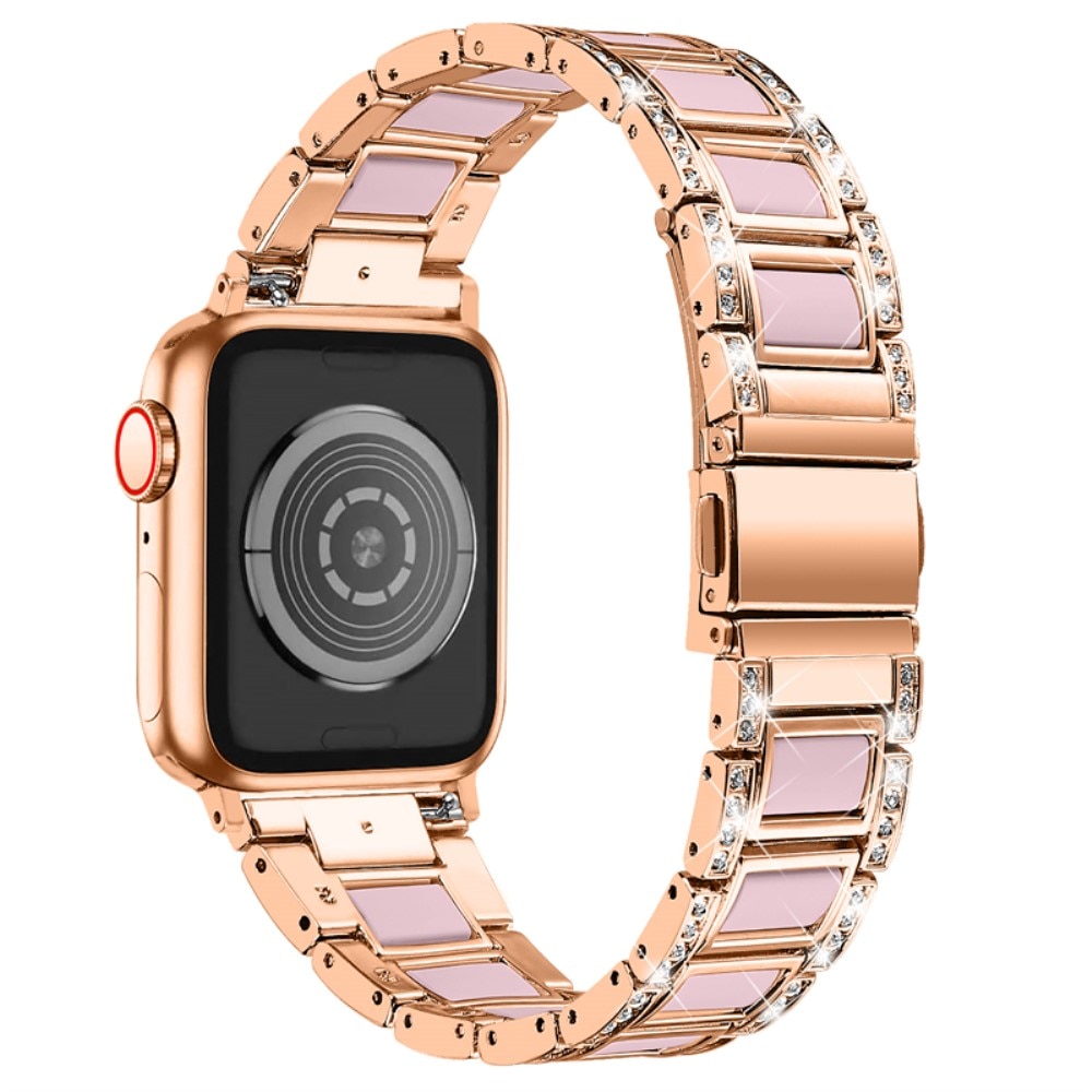 Bracelet Diamant Apple Watch 45mm Series 7, Rosegold Rose