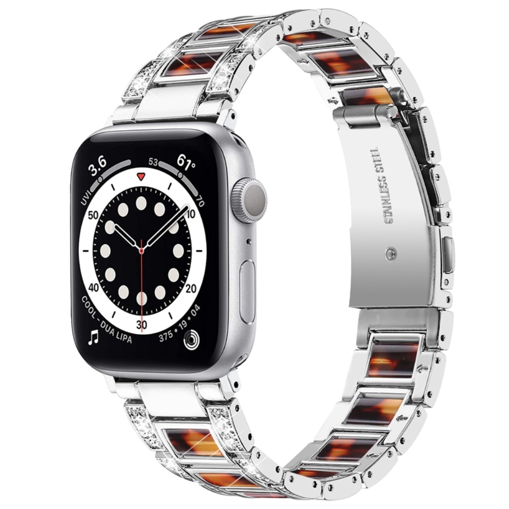 Bracelet Diamant Apple Watch SE 44mm, Silver Coffee