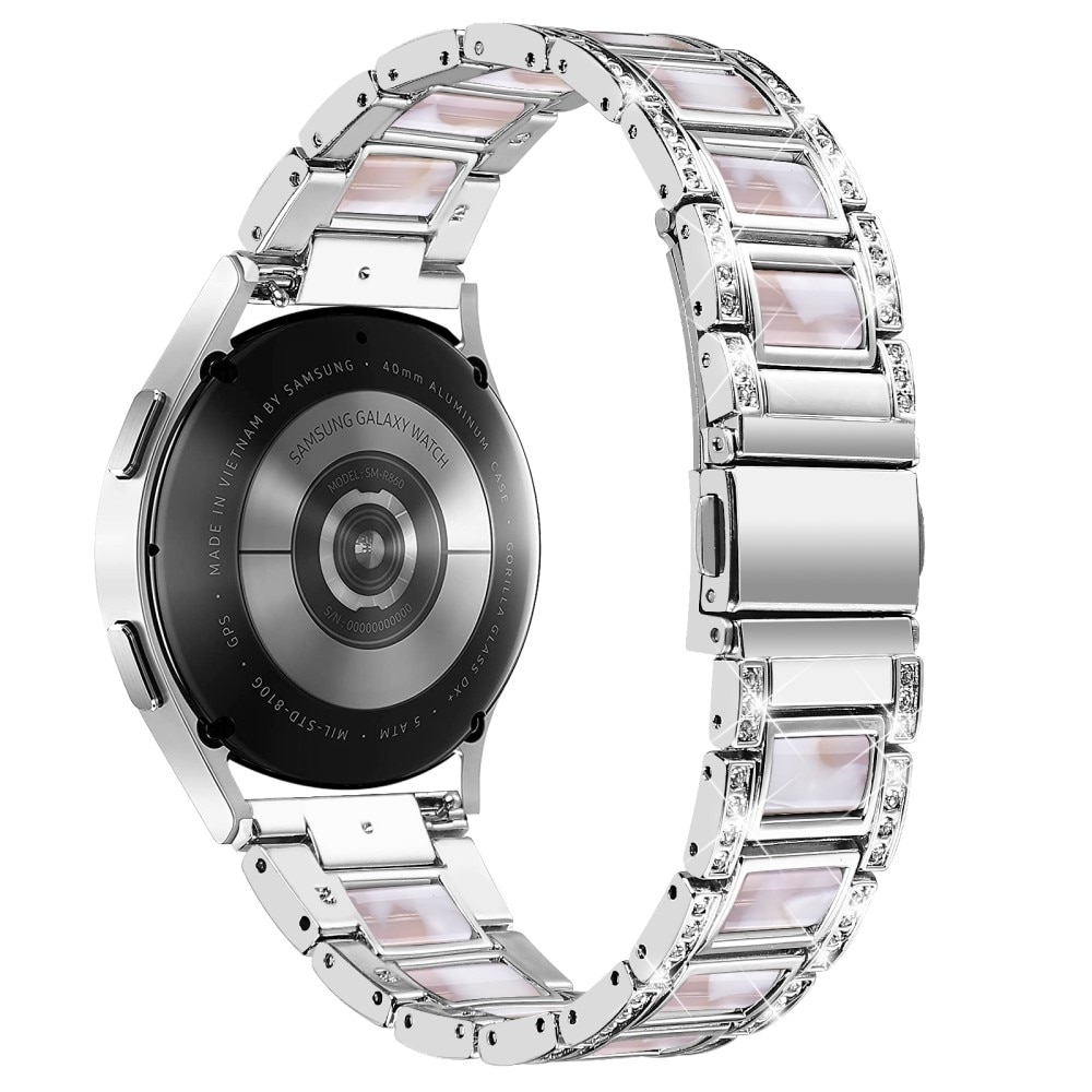 Bracelet Diamant Samsung Galaxy Watch 5 Pro 45mm, Silver Pearl