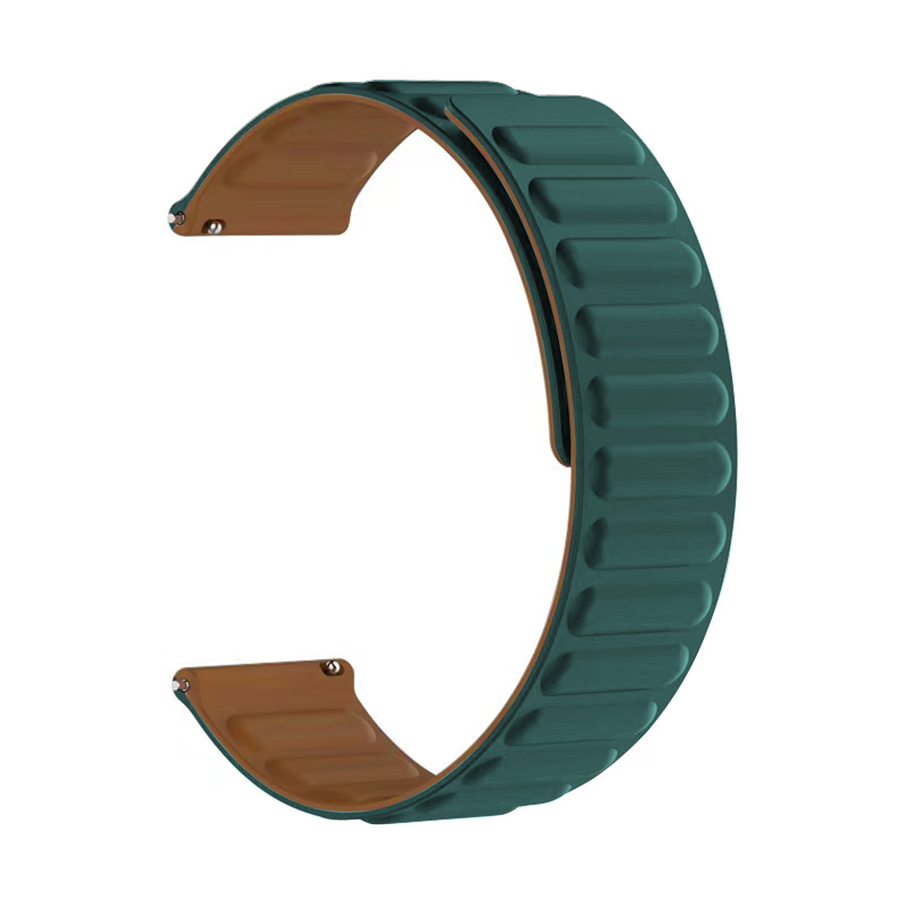 Bracelet magnétique en silicone Samsung Galaxy Watch 7 44mm, vert