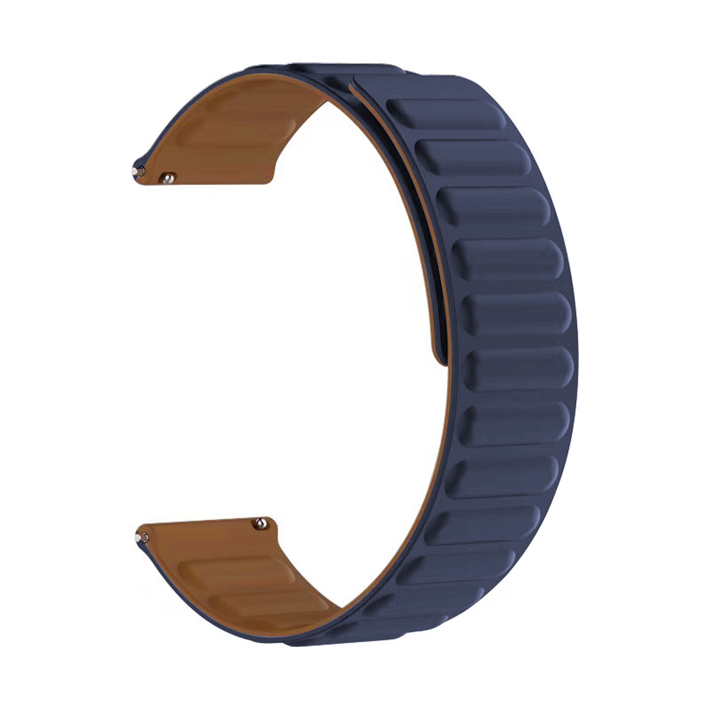Bracelet magnétique en silicone Withings ScanWatch 2 42mm, bleu foncé