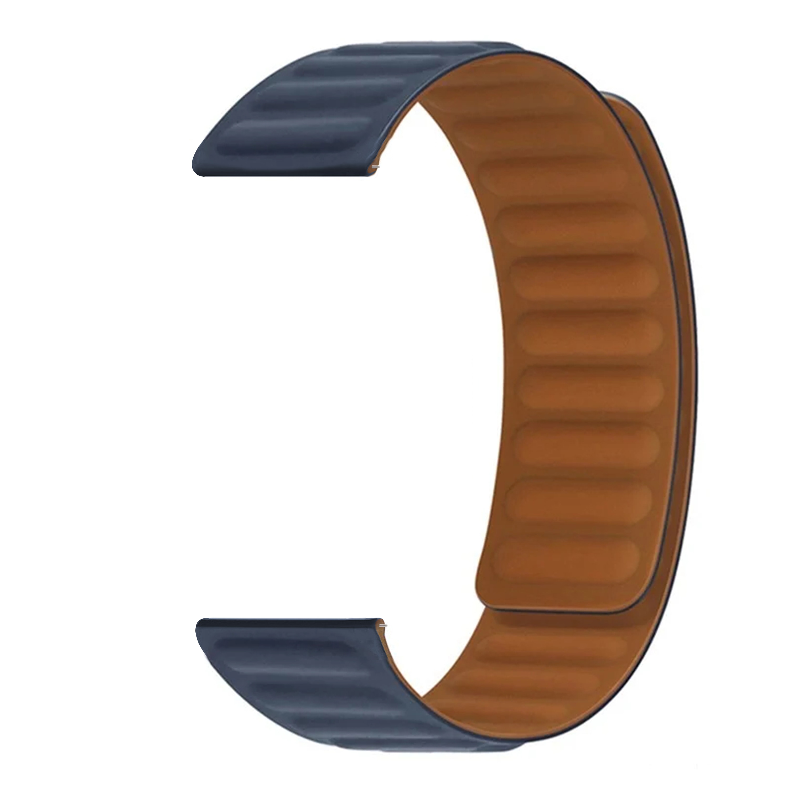 Bracelet magnétique en silicone Amazfit GTS 4 Mini, bleu foncé