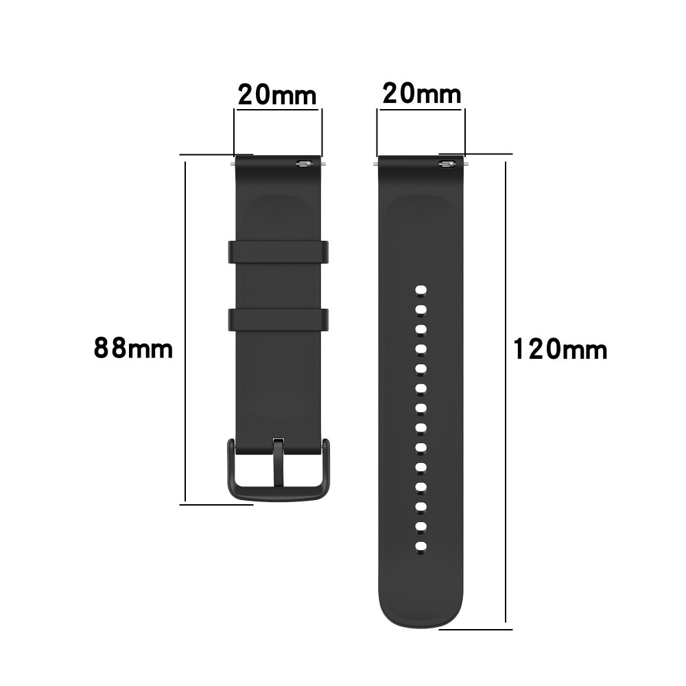 Bracelet en silicone pour Amazfit GTS 4 Mini, blanc