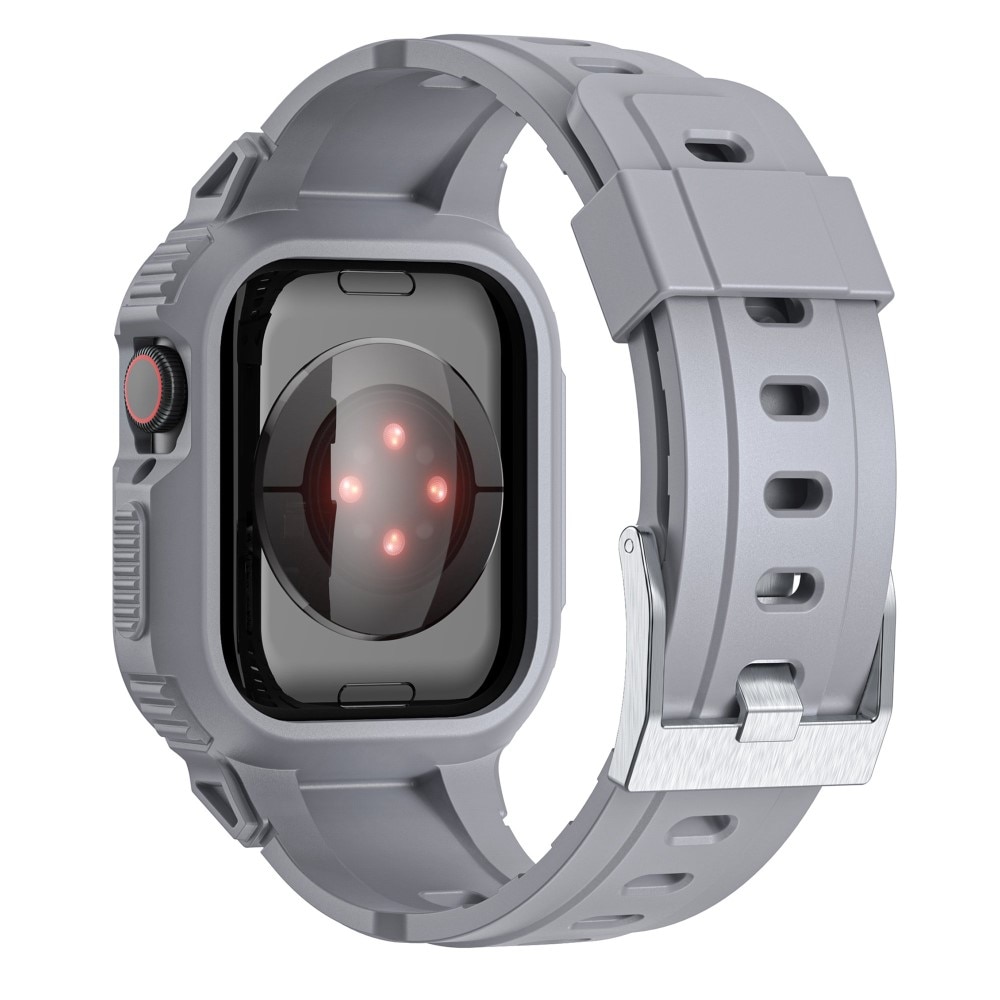 Bracelet avec coque Aventure Apple Watch 45mm Series 7, gris