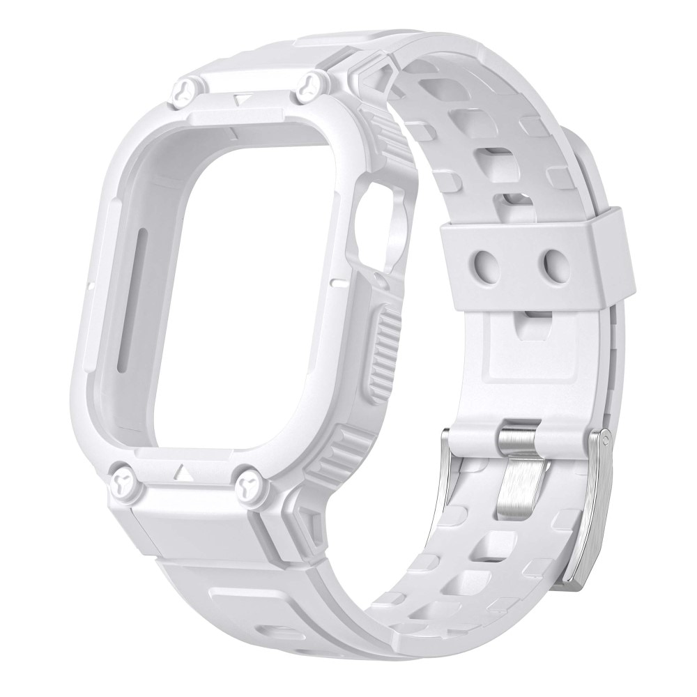 Bracelet avec coque Aventure Apple Watch 44mm, blanc