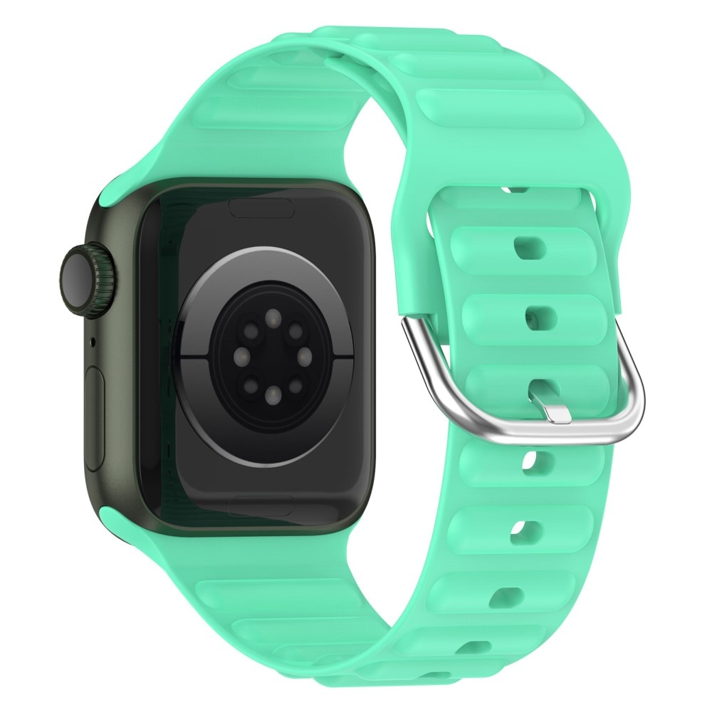 Bracele en silicone Résistant Apple Watch SE 44mm, vert