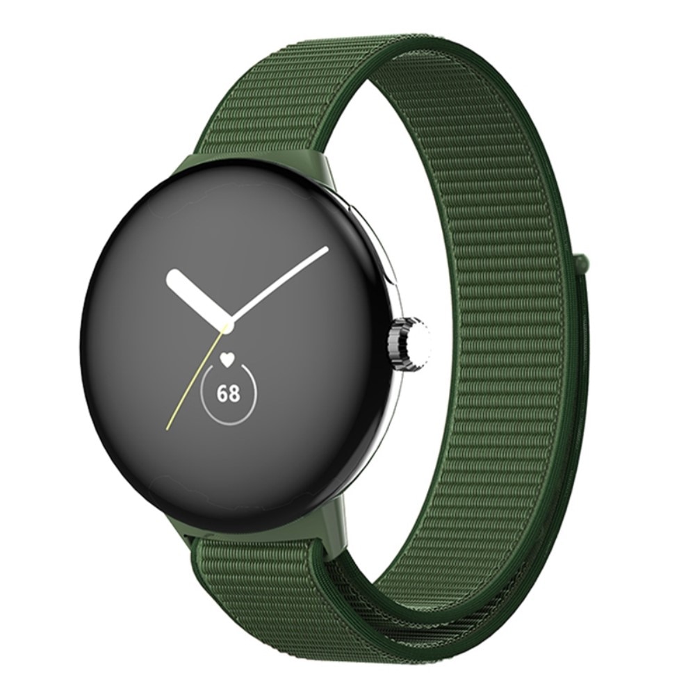 Bracelet en nylon Google Pixel Watch 3, vert