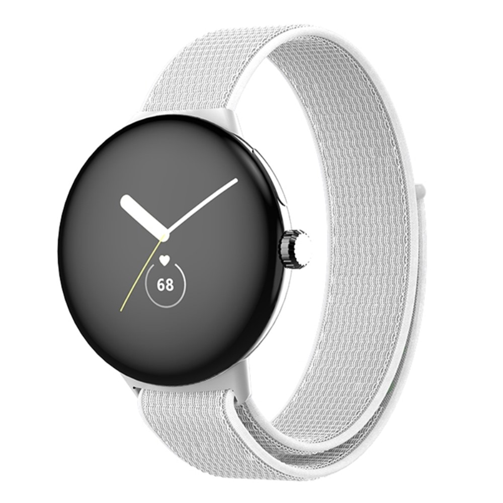 Bracelet en nylon Google Pixel Watch 3, blanc