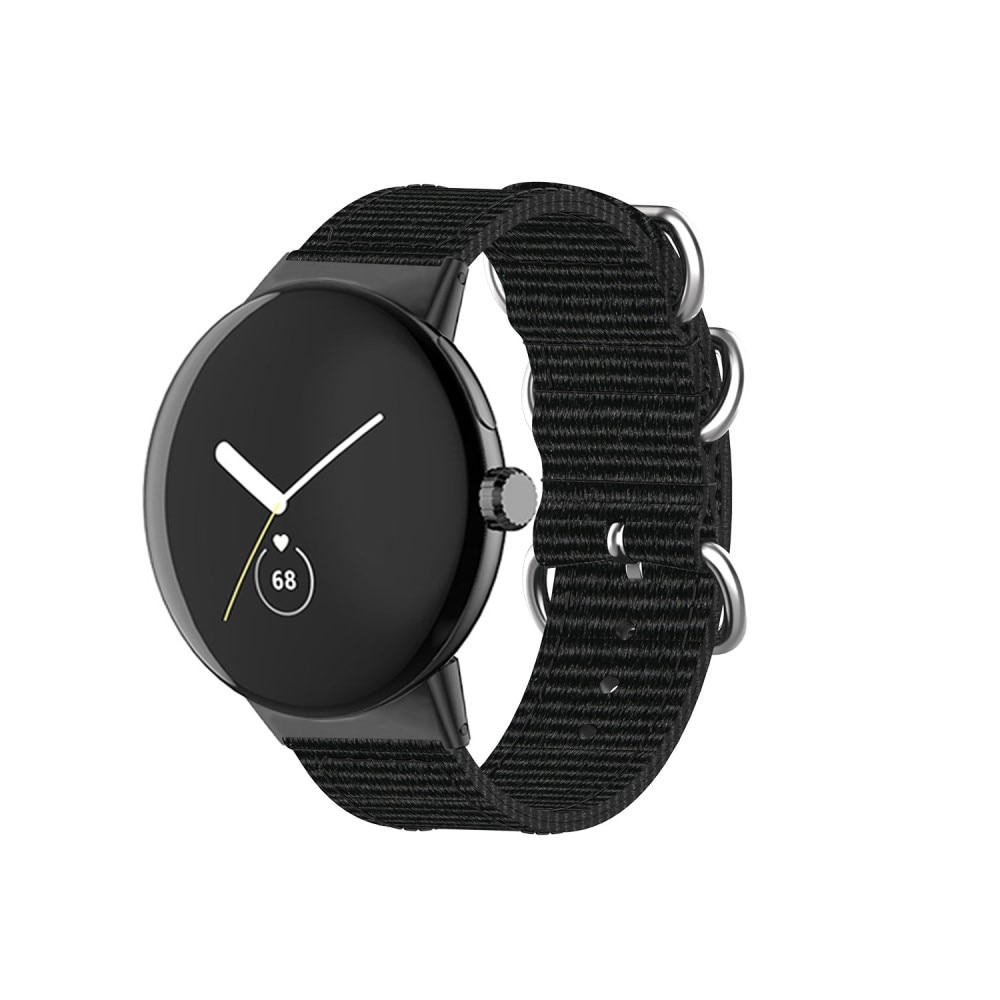 Bracelet Nato Google Pixel Watch 3, noir