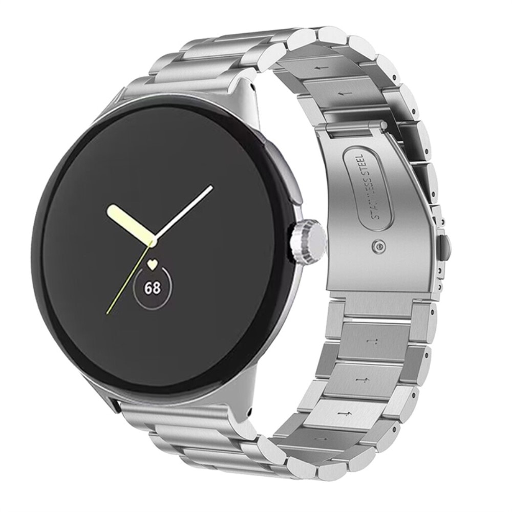 Bracelet en métal Google Pixel Watch 3, argent