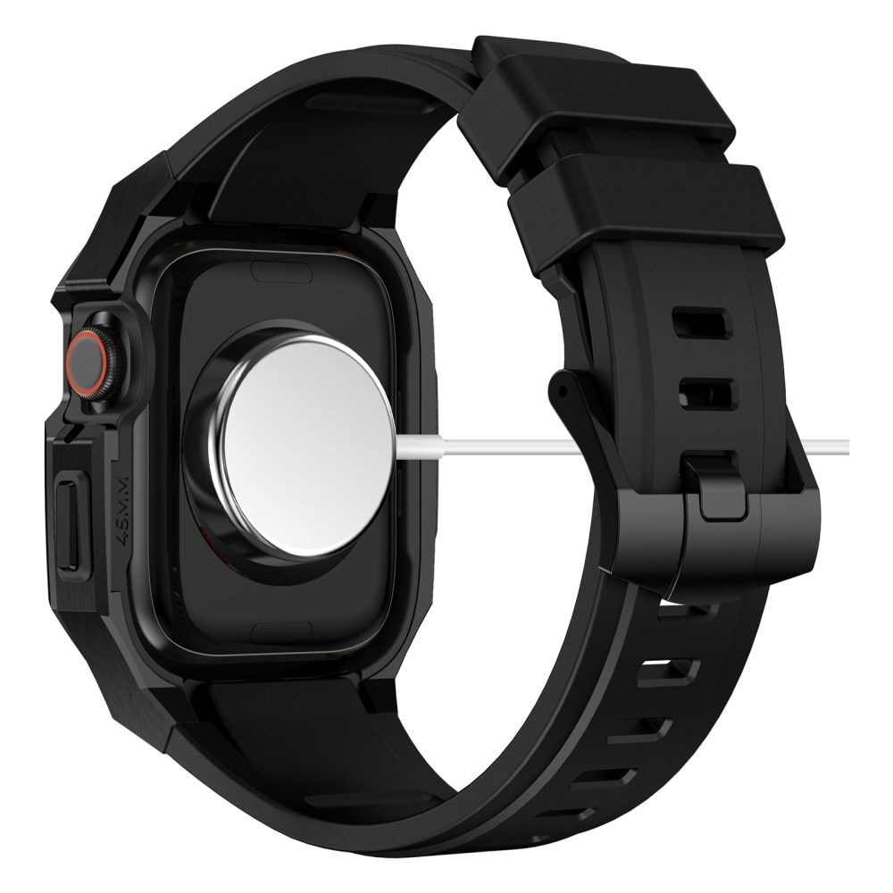 Bracelet avec coque en acier inoxydable Apple Watch 44mm, noir
