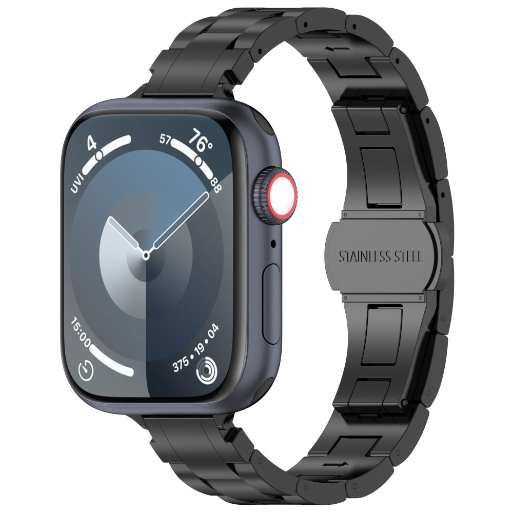 Slim Bracelet en titane Apple Watch 45mm Series 7, noir