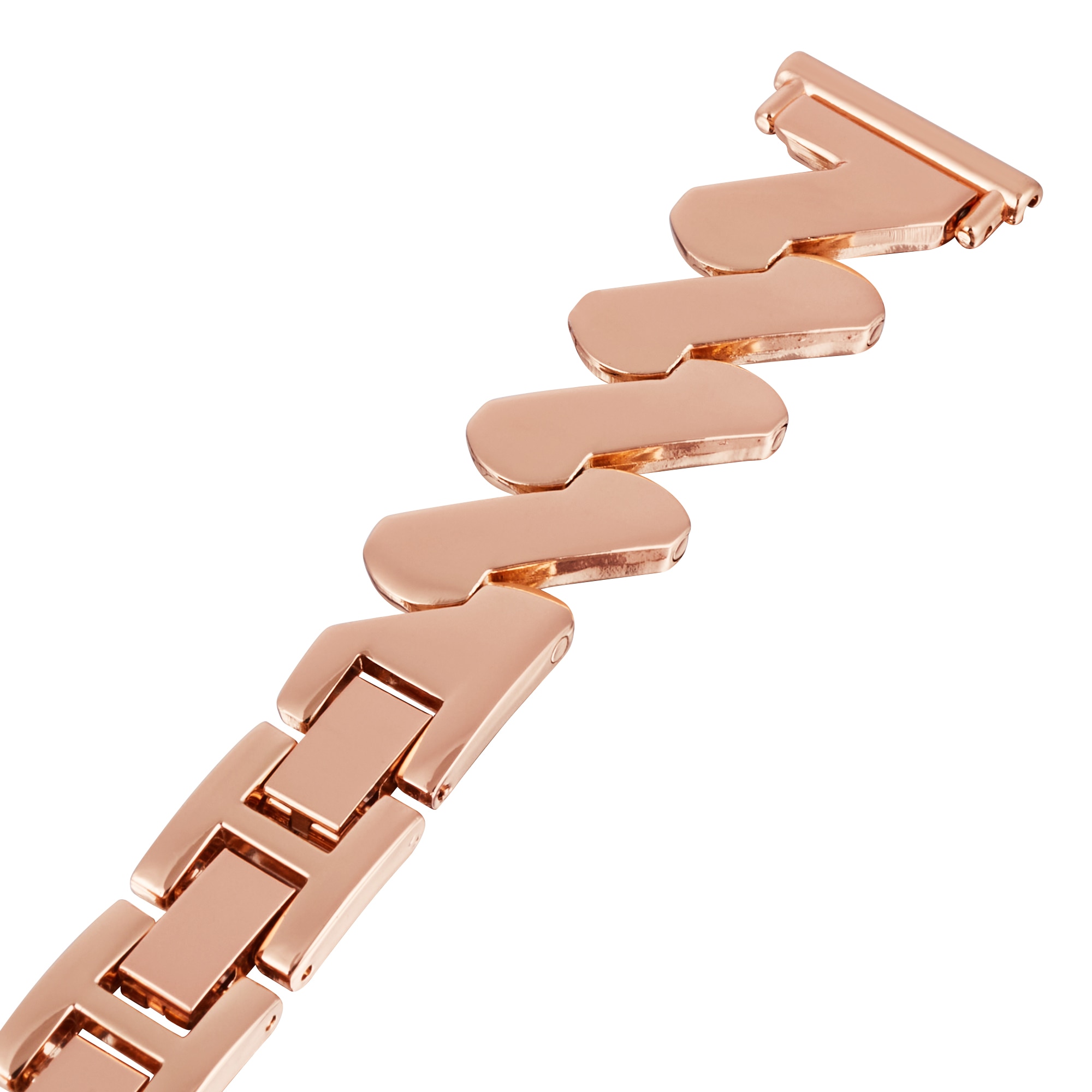Bracelet en métal Ondulé Garmin Vivomove 3s, or rose