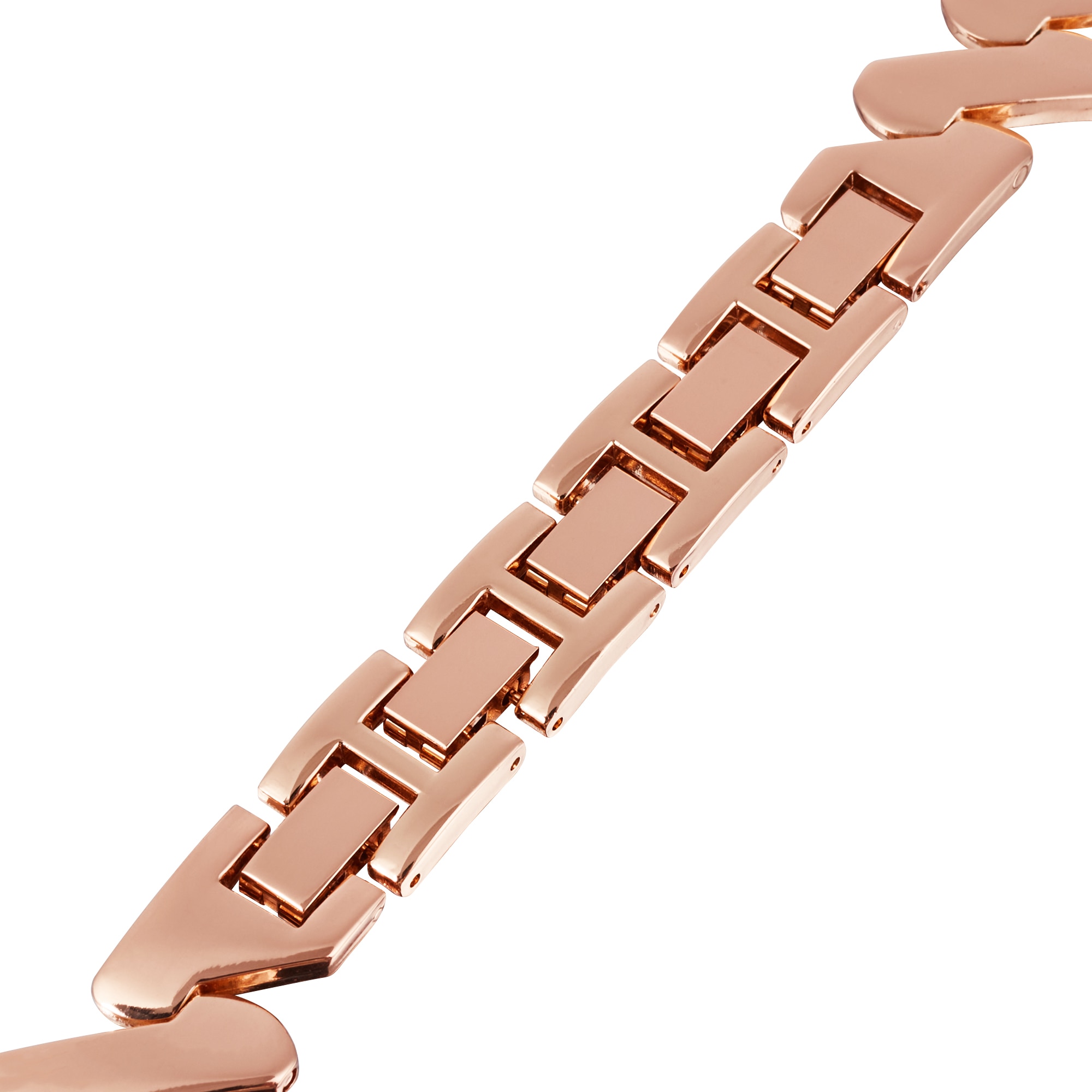 Bracelet en métal Ondulé Garmin Vivomove 3s, or rose