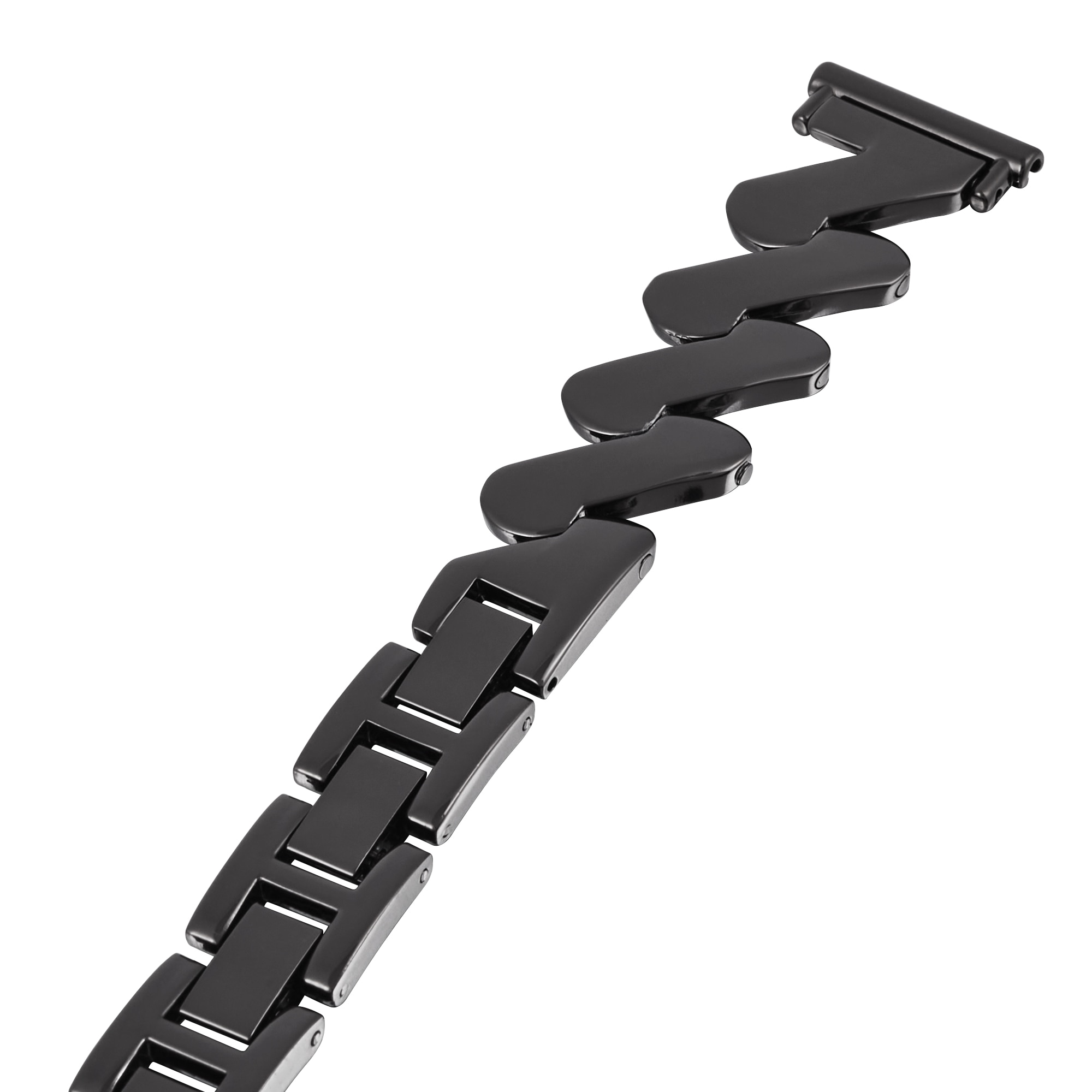 Bracelet en métal Ondulé Samsung Galaxy Watch 5 40mm, noir