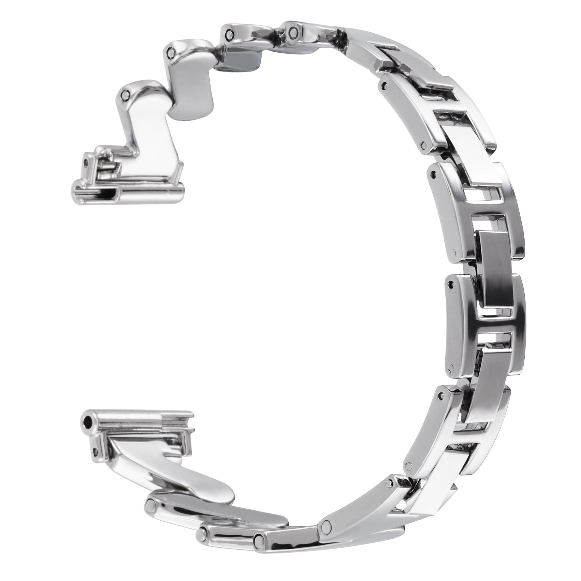 Bracelet en métal Ondulé Withings ScanWatch Light, argent