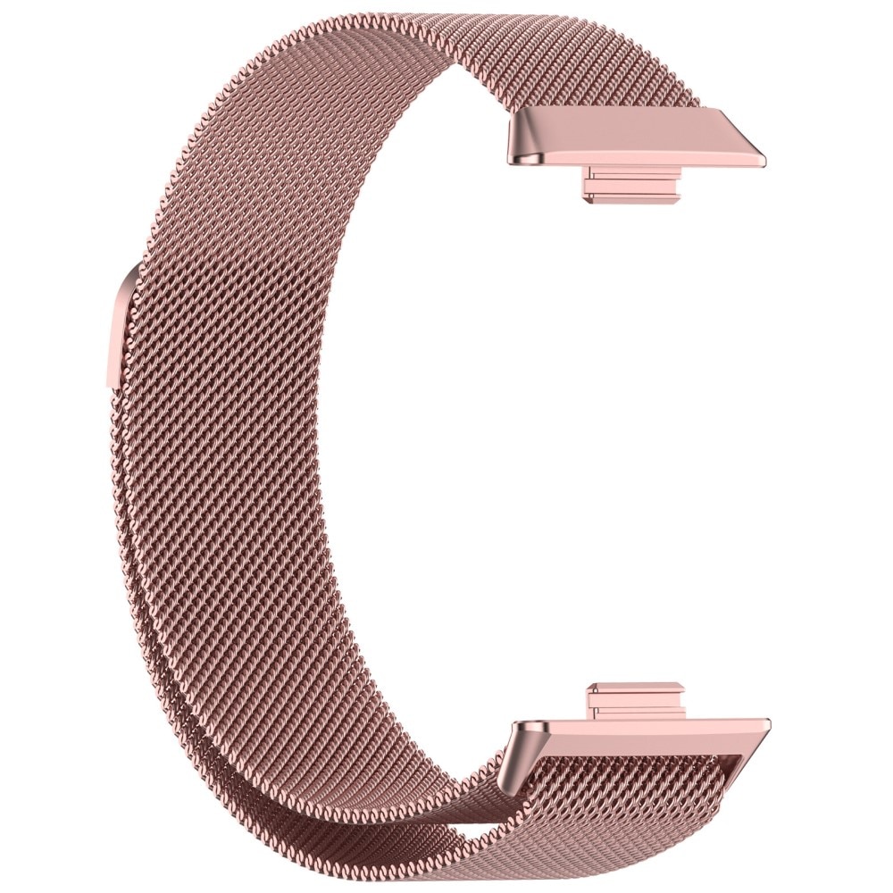 Bracelet milanais pour Huawei Watch Fit 3, rose doré